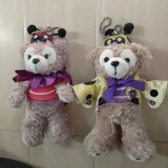 ダッフィー＆シェリーメイ　ぬいぐるみバッジ