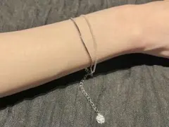 2連チェーンブレスレット