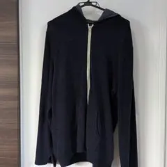 ネイビー フード付きパーカー