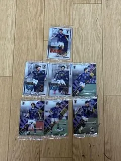 サッカー　日本代表　ウェハース　トレカ　7枚セット　カード　SOCCER