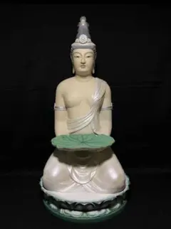 観音菩薩坐像 樹脂製 仏像 仏教美術 晴山作 特別価格‼️早い者勝ち 
