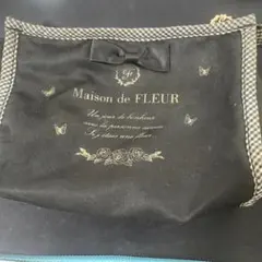 Maison de FLEUR ポーチ リボン ギンガムチェックのサムネイル