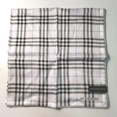 シール付き未使用BURBERRY バーバリー 大判ハンカチ 薄紫系 日本製