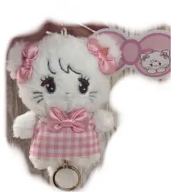 mikko ムース　スピンズ　リール付きマスコット　ぬいぐるみ　キーチェーン