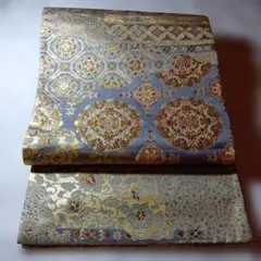 グレー金色模様 袋帯　　正倉院物語　　お値下