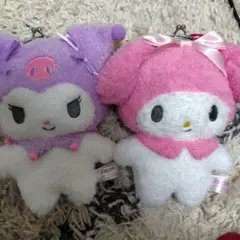 マイメロディ　クロミ リボンがま口ポーチ ぬいぐるみ