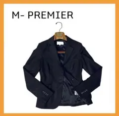 M-PREMIER テーラードジャケット ブラック 1ボタン 総裏地 内ポケット