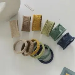 跡がつかないヘアゴム 6本 髪留め 髪ゴム ヘアアクセサリー セット おしゃれ