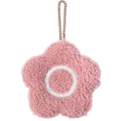 MARY QUANT ボアスパンコールデイジー ダイカットポーチ(ピンク)