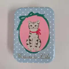 Maison de Lili 猫デザイン缶ソーイングセット