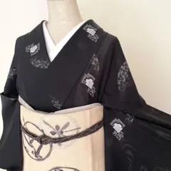 Yumi様専用 振袖 着物 花柄 黒 - メルカリ