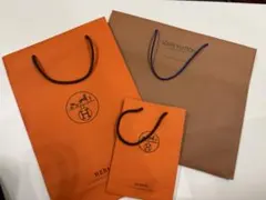 LOUIS VUITTON & HERMES ショップ袋セット