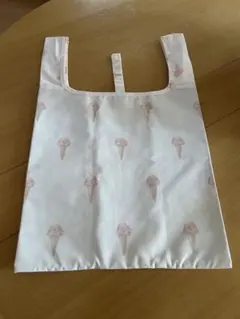 ジェラートピケ アイスクリームコーンプリント エコバッグ