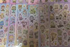 キラキラシール ホログラムシール 6枚セット