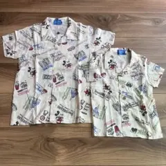 ディズニー disney アロハ シャツ 総柄 ミッキー お土産 セット 100