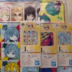 鬼滅の刃　一番くじ　ハンドタオル　セット