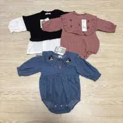 【新品・未着用】ロンパース サイズ70 80 まとめ売り　女の子