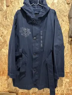 ラルフローレン ミリタリーコート US NAVY アンカー フード付 ネイビーS