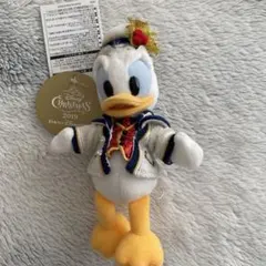 ディズニー　クリスマス　2019 ドナルド　ぬいぐるみバッジのサムネイル