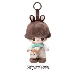 DIMOO WORLD × DISNEY ぬいぐるみキーチェーン　チップとデール