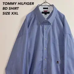 《刺繍ロゴ》TOMMY HILFIGERトミーヒルフィガー ボタンダウンシャツ