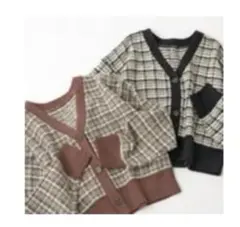 レディース　ニットカーディガン