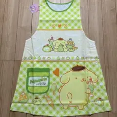 ポムポムプリン エプロン タバード型 チェック柄のサムネイル