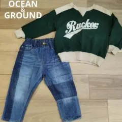 OCEAN＆GROUND＊上下セット 100cmのサムネイル