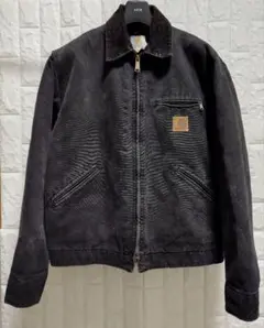 激レア80sUSA製カーハートデトロイトジャケット黒MジョニーデップJ430NX