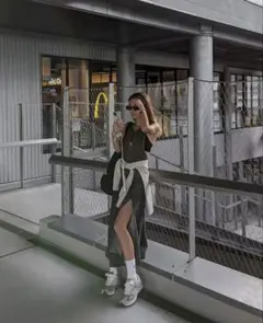 aclent ウォッシュデニムワンピース