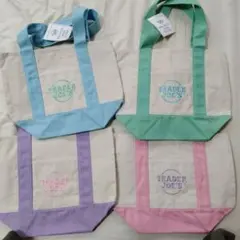 グリーンとピンク　Trader Joe's　トレジョ　ミニバッグ