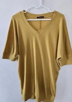 INGNI マスタード Vネック 半袖Tシャツ