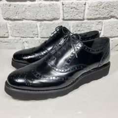 【未使用】FABIO RUSCONI 23.5cm レースアップ ウィングチップ