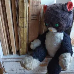 【ヴィンテージ】Grisly社 黒猫 赤いブーツ ビンテージ　ドイツ グリズリー ヴィンテージ】Grisly社 黒猫 赤いブーツ ビンテージ ドイツ