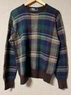 【希少】90s Polo by Ralph Lauren ウール セーター M