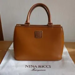 【値下げ】NINA RICCI ブラウンレザー ハンドバッグ