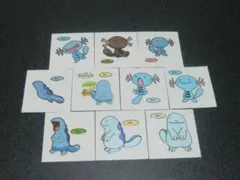 ヌオー、ウパー　１０枚セット　ポケモン　デコキャラシール　第一パン