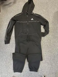 ベ*ン様 adidas セットアップ上下セット 黒