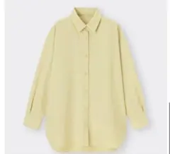 gu イージーオーバーシャツ　黄色