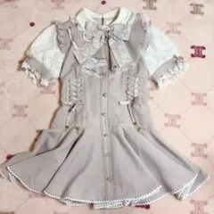 LIZLISA リズリサラッフルリボンセットアッ プ ピンク