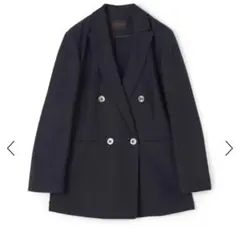 トゥモローランド 24SS シルキーサッカー ダブルブレストライトジャケット