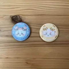 ちいかわ　刺繍缶バッチ　シーサー・古本屋　2ヶset