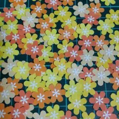 クラフトパンチお花小（黄色系）100枚