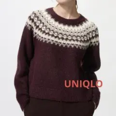 UNIQLO フラッフィークルーネックセーター