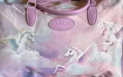 MILK ユニコーン柄 ボストンバッグ底面若干難有りの為低価格にさせて頂きます❣️のサムネイル