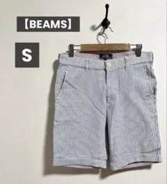 【BEAMS】ビームス メンズ ハーフパンツ S ストライプ