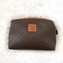 CELINE セリーヌ ヴィンテージ マカダム柄 ポーチ PVC レザー