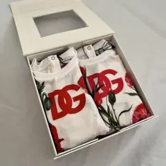 【新品タグ付】ドルガバ　花柄 ロンパース 2枚セット