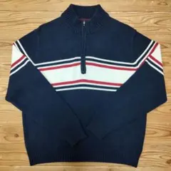 IZOD ハーフジップセーター XXL ネイビー