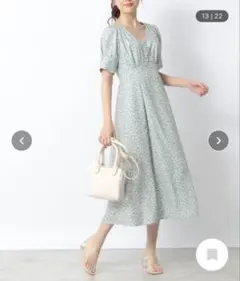 24時間以内発送！ Heather キャシャミエフラワーワンピース